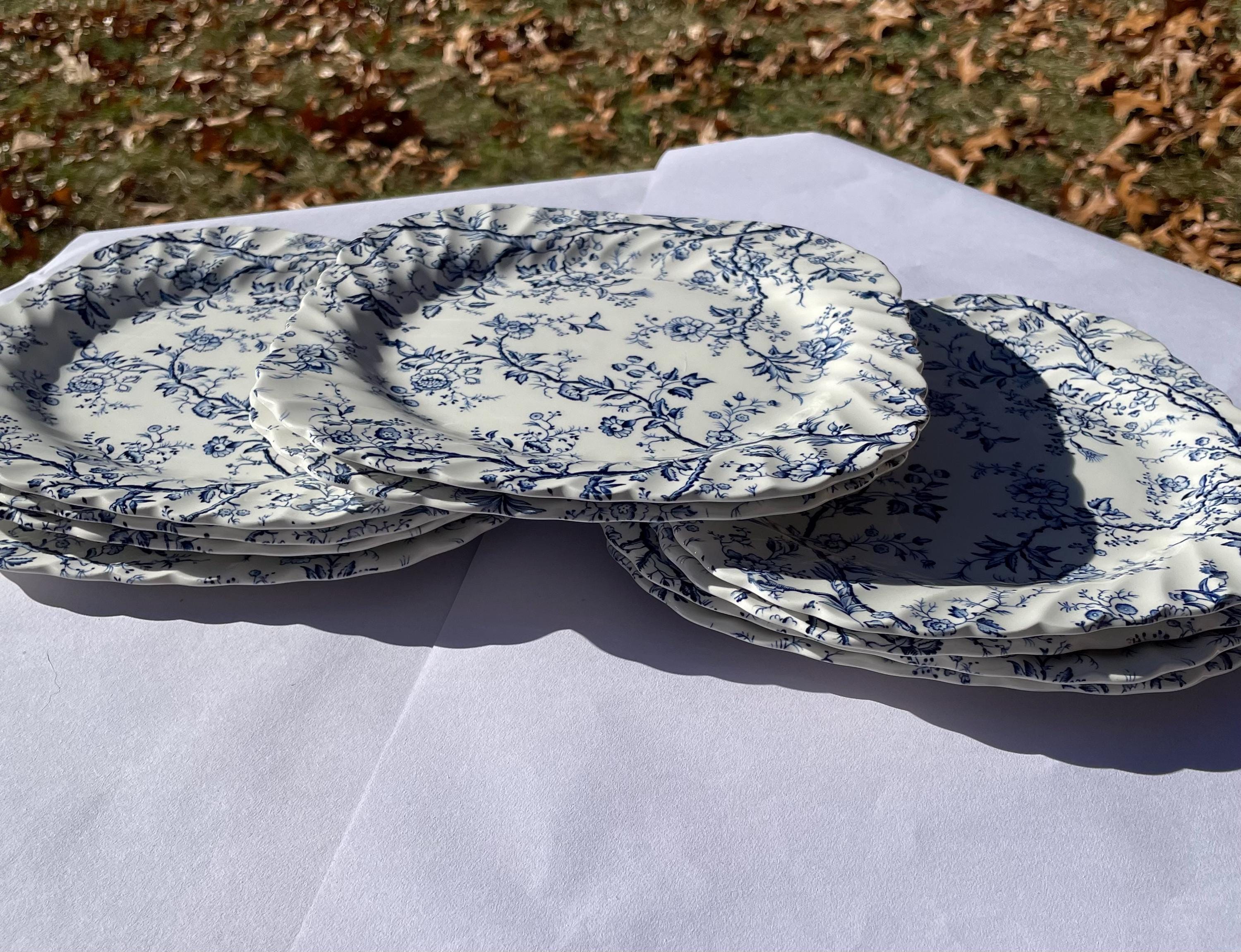 Blue & White Floral Dinnerware Johnson Brothers Old Bradbury