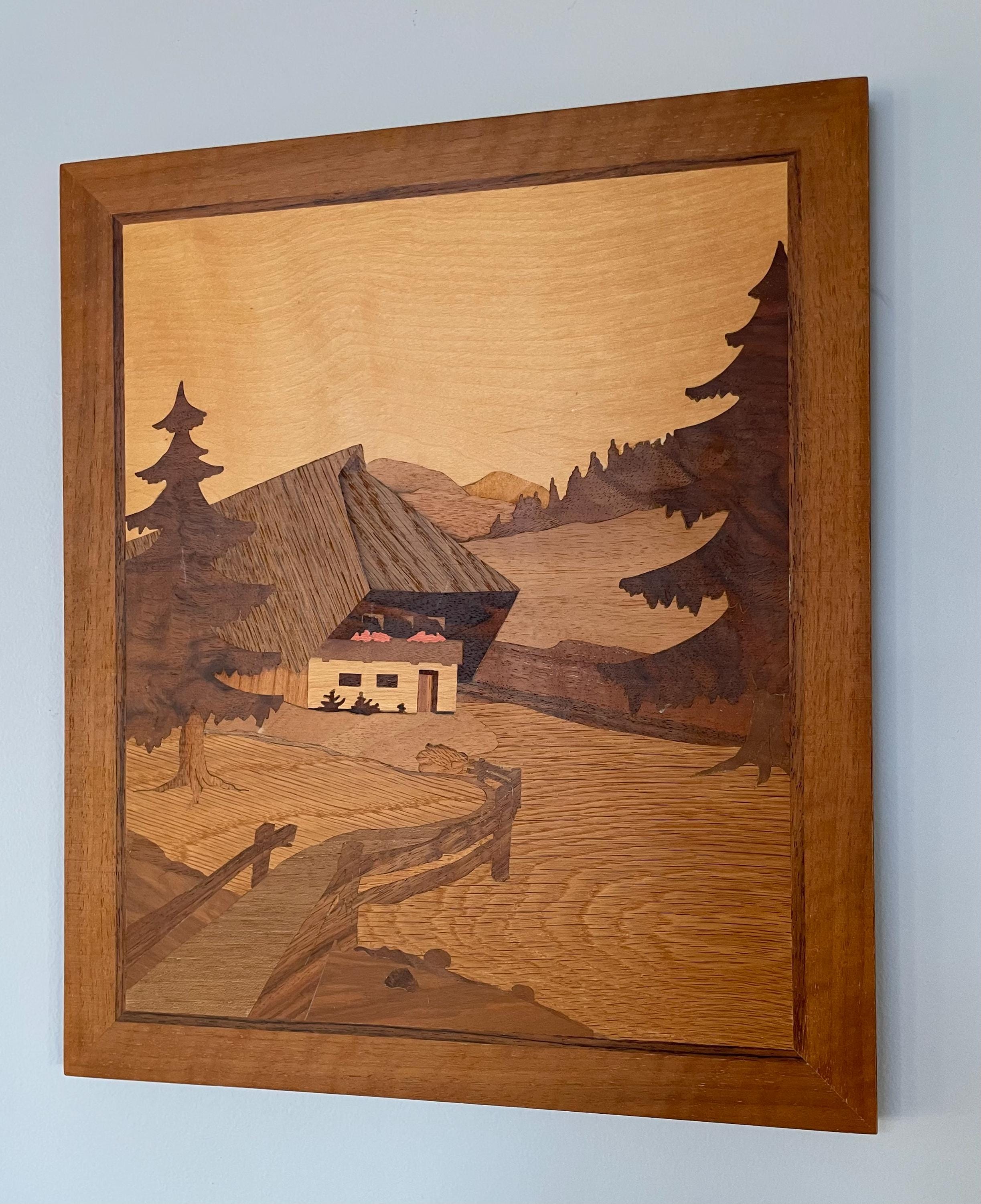 70s Wood Art - Etsy