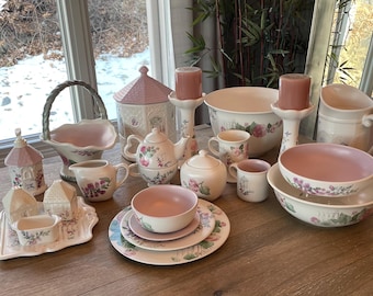 Pfaltzgraff Cape May Pattern Stoneware Collection – Vintage Dinnerware & Serveware Pieces