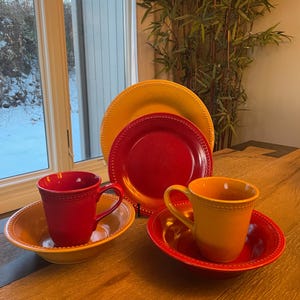 Pier 1 Spice Route Stoneware: Paprika & Ginger Beaded Dinnerware