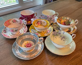 Assorted Vintage Bone China Teacups Royal Albert, Shelley, Paragon, Foley Choose Your Cup