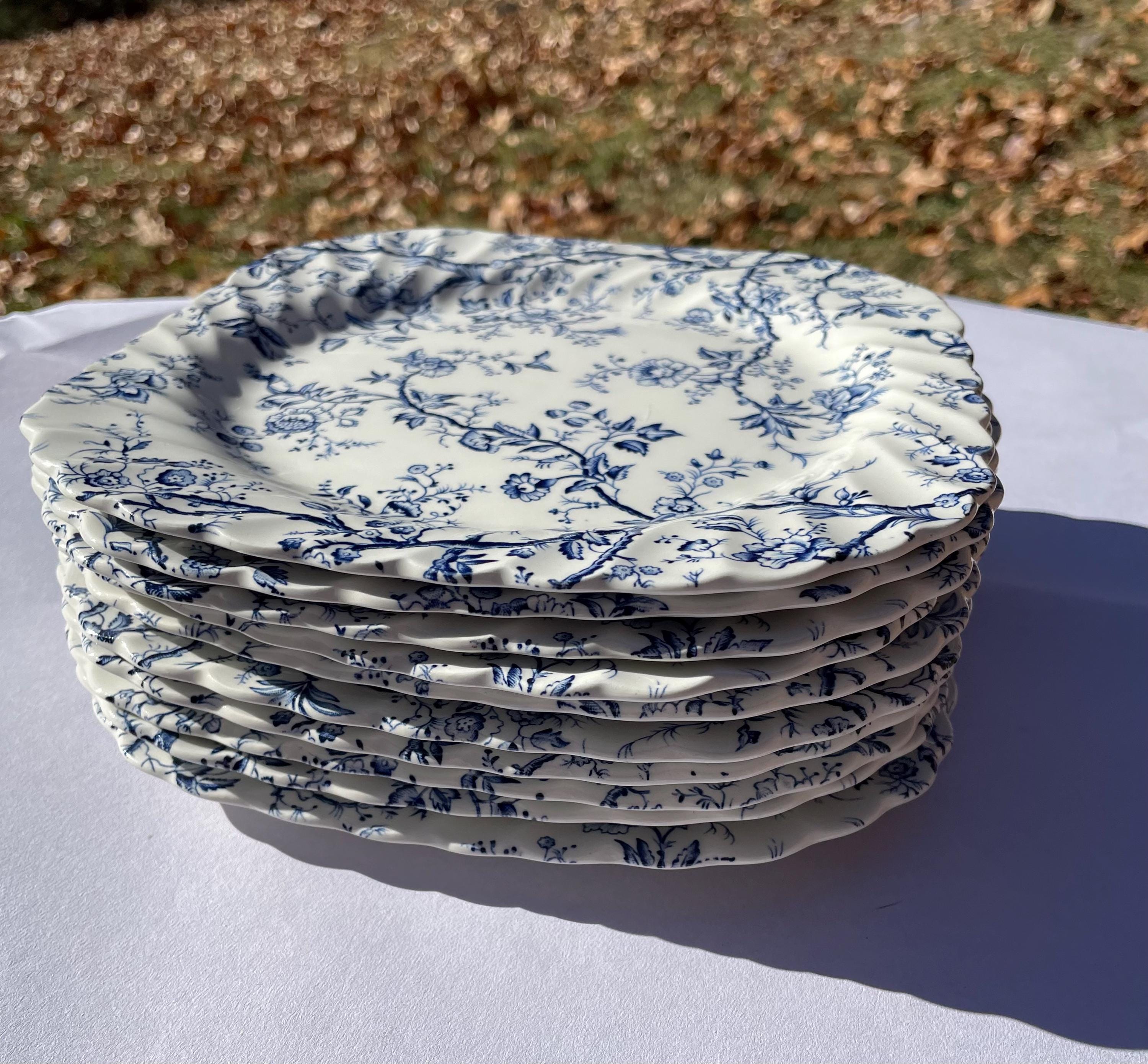 Blue & White Floral Dinnerware Johnson Brothers Old Bradbury