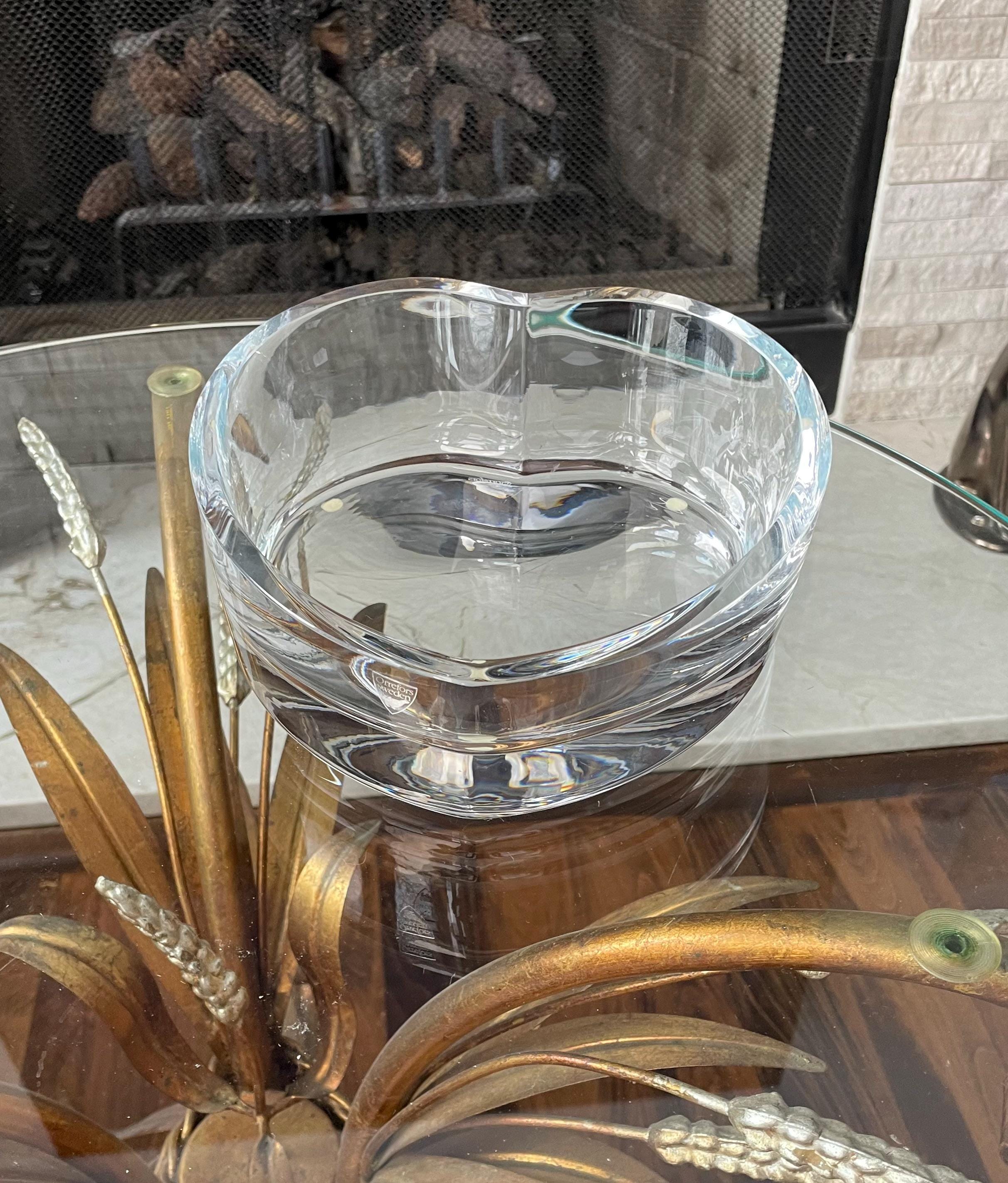 ORREFORS】 ドロップデザイン ティアドロップ クリスタルボウル