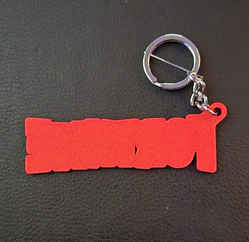 Fortnight Red Outline Logo Keyring / Keychain - Battle Royale - Etsy
