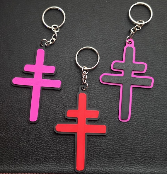 President (band) Cross Logo Keyring / Keychain - Charlie Simpson