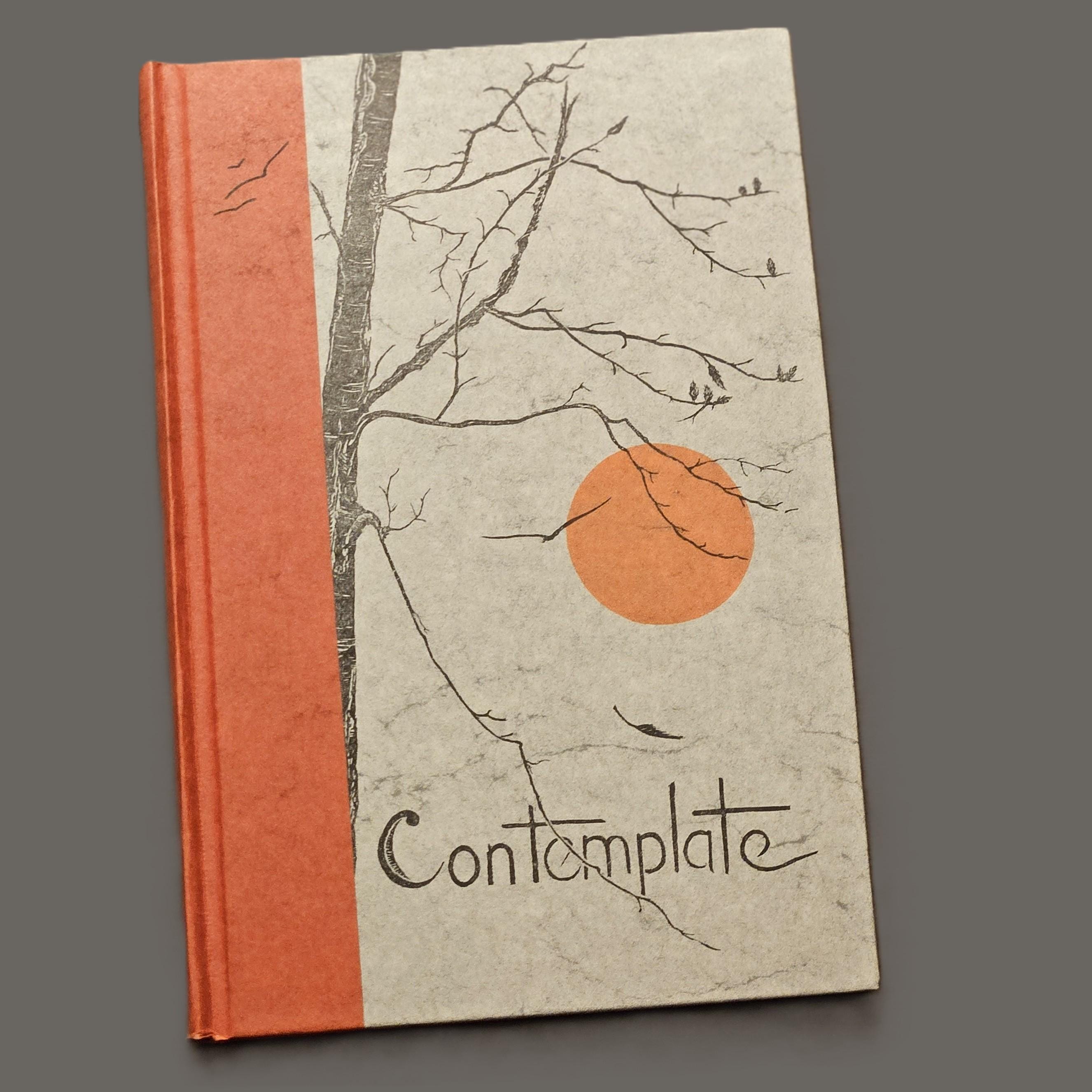 Contemplate Block Prints Book by Gwen Frostic 1st Ed HC 1973