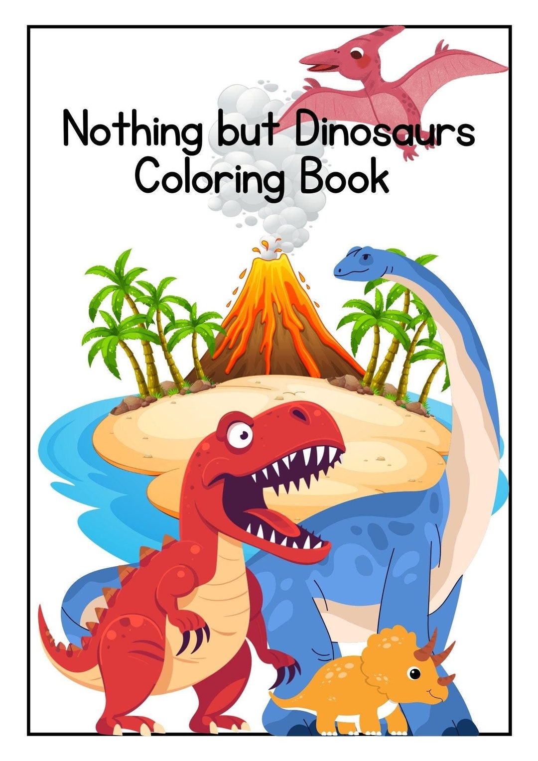 Nothing but Dinosaurs Coloring Book - Etsy