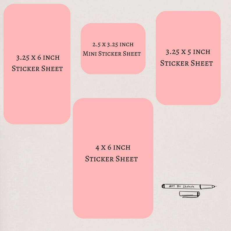 Pacific Northwest Coast Sticker Sheet, Oregon Coast, Sticker Sheets for Bullet Journaling, Planner Stickers image 10