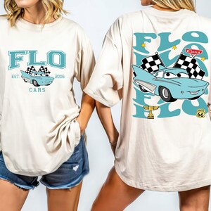 Disney Cars Shirt, Flo Carrera Est 2006 Cars Shirt, Comfort Colors® Pixar Lightening McQueen Tee, Tow Mater T-Shirt, Disneyland Family Tee