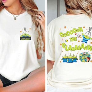 Funny Toy Story Aliens Tshirt, Two Sided Aliens Claw Machine Comfort Colors Shirt,  Aliens  Walt Disneyworld Shirt, Disneyland Trip Outfit