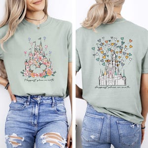 Comfort Colors® The Happiest Place One Earth Shirt, Magical Castle Shirt, Mickey Castle Shirt, Disney Vacation Shirt, Magical Kingdom Shirt