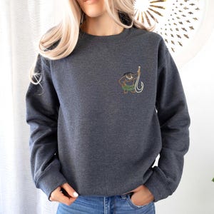 Disney Princess Moana Embroidered Sweatshirt, Moana Hei Hei Pua Crewneck, Moana Family Matching Shirt, Disney Embroidery Gift