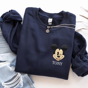 Custom Embroidered  Mickey Name T-Shirt Bundle - Personalized - Unisex Tees - Disneyland