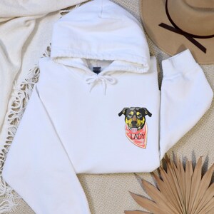 Dog Doodle Embroidered T-shirt | Custom Embroidered Shirt | Dog Custom Embroidery Sweater| Perfect Dog Mom Embroidered T-shirt