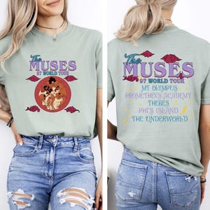Retro Double Sided Hercules T-shirt, Comfort Colors® Vintage The Muses 97 World Tour Shirt, Disney World 2025 Trip Tee, Birthday Girl Gift