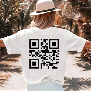 F*CK YOU! QR Code Unisex Crew Tee - Funny Saying Shirt - Sarcastic Gift for Friends - Gift for Coworker - Gift For Him - Gag Gift Sweatshirt