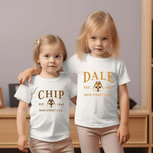 Chip and Dale Shirt, Double Trouble Disney Shirt, Disney Vacation Tee, Couple Matching Shirt, Sibling Shirt, Comfort Colors Family Tee