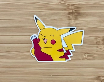 Pikachu ama il ketchup - Adesivo impermeabile