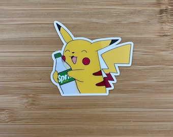 Pikachu ama gli Sprite - Adesivo impermeabile