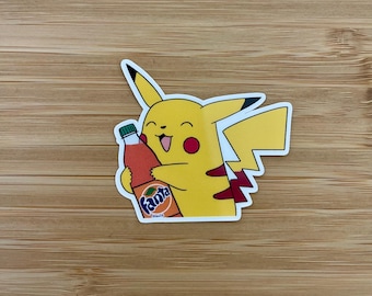 Pikachu ama Fanta - Adesivo impermeabile