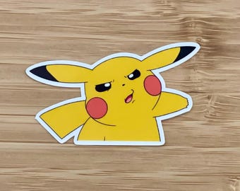 Pikachu disgustato - Adesivo impermeabile
