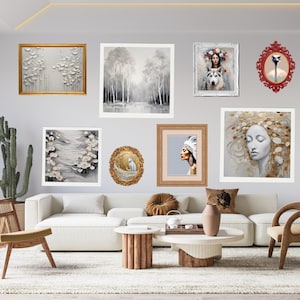 Vibrant Gallery Wall Set: Eclectic Prints Mega Bundle for Maximalist Art Lovers, 210 pieces Gallery Wall Set Colorful Art, digital download