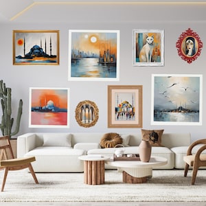 Istanbul Mega Bundle 100 Eclectic Prints Maximalist Gallery Wall Set, Colorful Art, digital download, printable art, Wall art set trendy art
