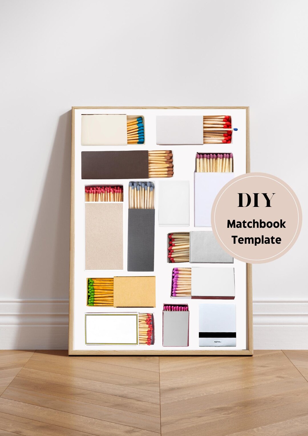 Matchbox Poster.pdf Matchbook Poster Template | Beige - DIY Digital Download, Customizable ...