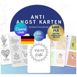 40 tarjetas antiansiedad para colorear y versión coloreada incluidos derechos de reventa Plr Mrr - Canva Link | Ayuda inmediata para la ansiedad, PDF