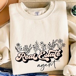Realtor Sweatshirt Cool Realtor Sweatshirt Real Estate Gift Gift for Real Estate Agent  Home Girl Sweater Realtor Mom Hoodie