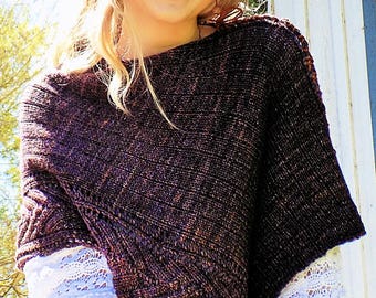 Malbec gebreide poncho patroon PDF downloaden