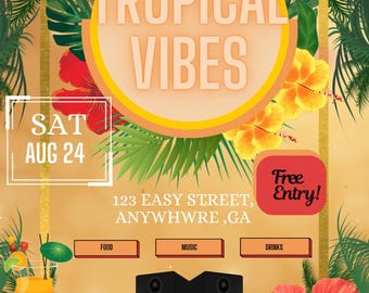 Tropical Party Flyer