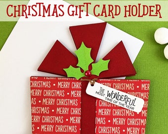 KIT Christmas Gift Card Holder, Gift Cards, Present Gift Card Holder, Stocking Stuffers, Gifts for Employees, Gifts for Teenagers and kids