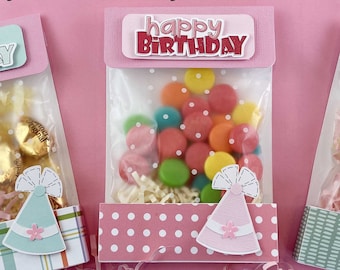 KIT Happy Birthday Card with Treats for  Office Staff,  CoWorker, Employee, Friends / Great for Any Birthday Girl, Even Adults/ Party Favors