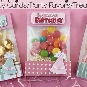 KIT Happy Birthday Card with Treats for  Office Staff,  CoWorker, Employee, Friends / Great for Any Birthday Girl, Even Adults/ Party Favors