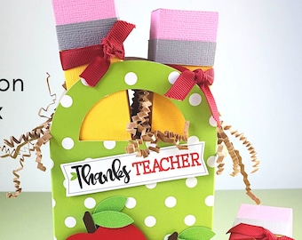 KIT Teacher Gift/  Pencil Treat Box / Office Staff Gifts/ Chocolate Candy Stickers/Bus Drivers/Lunchroom Staff, Janitors/Secretary/Principal