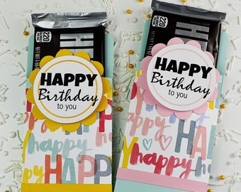 KIT Birthday Candy Cards/Candy Bar Wrappers / Office Staff / CoWorker Treats / Employee Birthday Gifts / Friends / School Staff