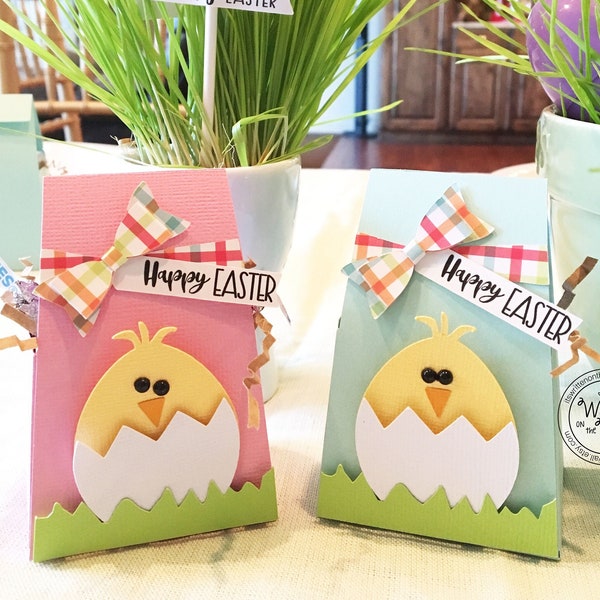 KIT Easter Chick Treat Box /Easter Basket /Employee Appreciation Gifts /Co-Worker Gifts/Office Treats /Teacher /Party Favor/Place Setting