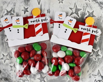 Kit, Christmas Treat Bag, Merry Snowman, North Pole, Santa, Party Favor, Co-Worker Gifts, Employees, Gift Baskets, You've Been Jingled