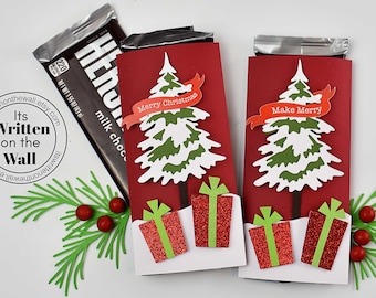 KIT-Candy Bar Wrap, Candy Card, Oh Christmas Tree, CoWorker Treats, Employee gift, Classroom Treat, Office Staff Treats, School, Snow Tree