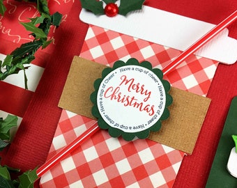 KIT Christmas Gift Card Holder, Hot Cocoa/Coffee Cup, Gift Cards, Neighbor Gifts, Stocking Stuffers, Gift Cards, Employee Starbucks
