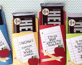 KIT Teacher Gift, Candy Bar Wrappers, office Staff, Thank You Gift, Candy Bar Wrap, Candy Card,