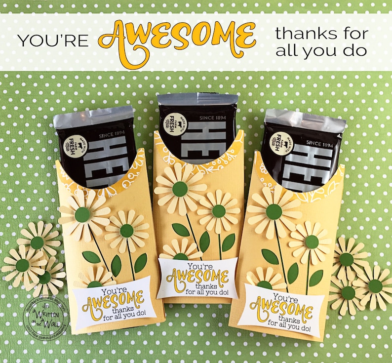 KIT Teacher Gift / You're AWESOME Candy Card/Candy Bar image 1