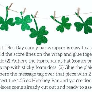 KIT Candy Bar Wrappers /candy Card/st Patrick/ Employee Recognition ...