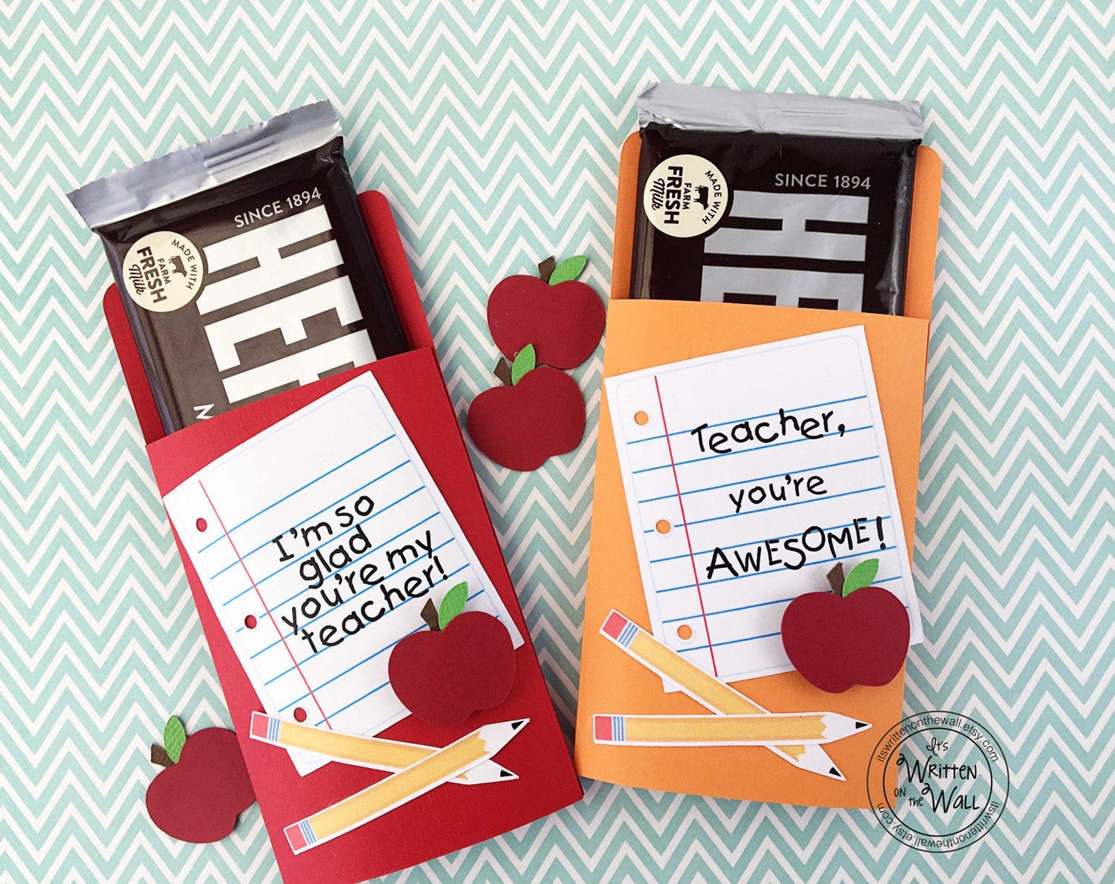 KIT Teacher Appreciation Candy Bar Wrappers Thank You Gift | Etsy