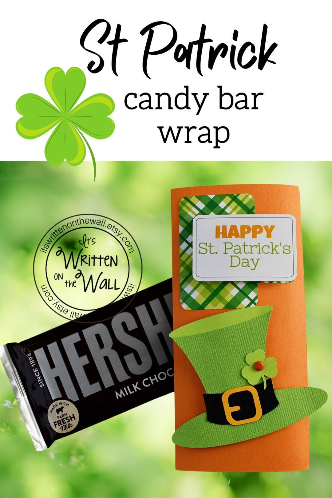 KIT Candy Bar Wrappers /candy Card/st Patrick/ Employee Recognition ...