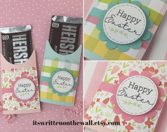 KIT Happy Easter / Candy Bar Wrapper / Candy Card /Hershey/ CoWorkers Gifts /Office Staff Treats / Place Setting / Easter Decoration