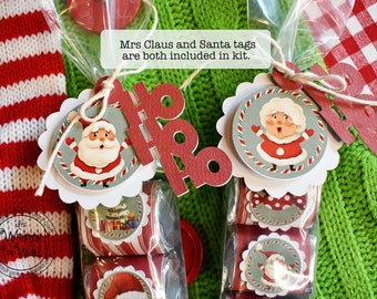 KIT Christmas Santa Hershey Nugget Wraps, Party Favors, Classroom Treats, Gifts for Employees, Office Staff, CoWorkers, Party Treats,