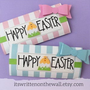 KIT Easter Chick Candy Bar Wrappers /Employee Gifts / Easter Basket /CoWorkers Gifts /Office Staff Treats / Party Favor/ Classroom image 7