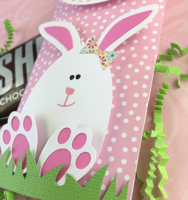 KIT Happy Easter Candy Candy Bar Wraps Easter Bunny Employee Appreciation Easter Baskets Co-Worker Gifts Teacher Gifts /Staff image 5